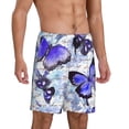 thumbnail image 2 of Fotbe Butterflies Pantalones Cortos de Pijama para Hombre, Ropa de Dormir, Pantalones de Pijama Cortos para Hombre-X-Large, 2 of 6