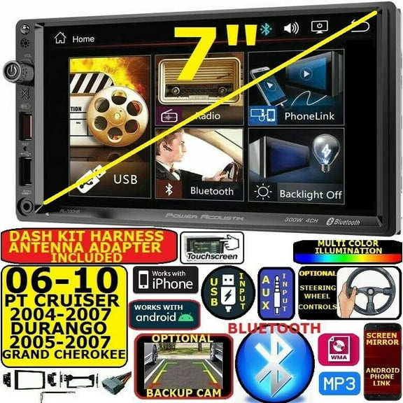 2004-2010 PT CRUISER DURANGO GRAND CHEROKEE DVD BLUETOOTH USB CAR STEREO