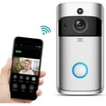 thumbnail image 1 of CNKOO WiFi Wireless Video Doorbell Smart Security HD 720P Camera and Chime  with PIR Motion Detection Night Vision 2-Way Audio-Silver, 1 of 4