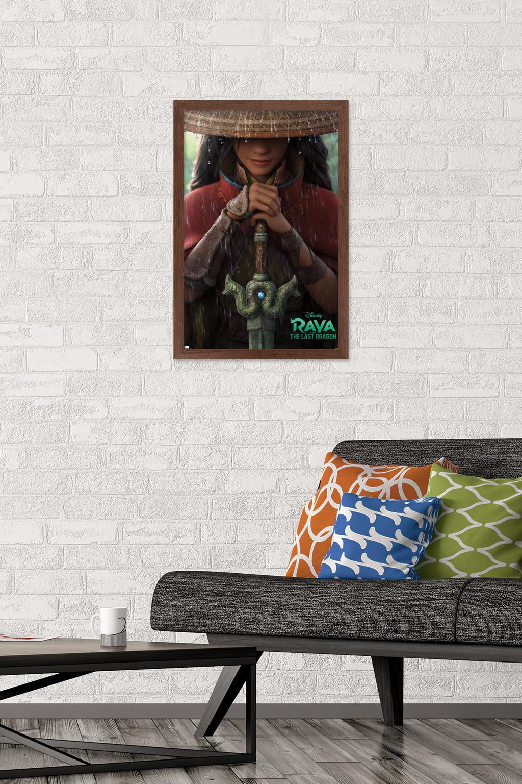Disney Raya and the Last Dragon - Teaser Wall Poster, 14.725" x 22.375", Framed