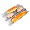 thumbnail image 3 of 3 ranuras para pan francés Sartenes para baguette Molde para hornear Baguette Waves Bandeja para hornear Pan Pan Herramienta para hornear Plata ANGGREK Otros, 3 of 8