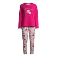 thumbnail image 7 of Secret Treasures Women’s and Women’s Plus Long Sleeve Plush Pajama Set, 7 of 7
