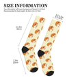 thumbnail image 2 of Compression Socks For Women And Men - Cartoon Cute Hamster Yellow Compression Socks Circulation For Workout, 2 of 2