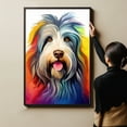 thumbnail image 4 of Bergamasco Sheepdog Dog Canvas Wall Art Colorful Pets Graffiti Highland Canvas Oil Painting Canvas Print Street Art Modern Artwork Living Bedroom Bathroom Home Office Decor, 4 of 4