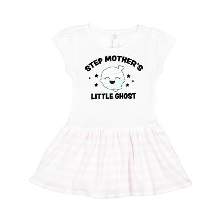 

Inktastic Cute Step Mother s Little Ghost with Stars Gift Toddler Girl Dress