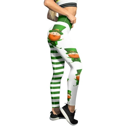 

KmaiSchai Yoga Pants Straight Leg For Women Pants Print Luck Paddystripes For Yoga Pants Women S Pilates Good Green Leggings Running Pants Maternity Yoga Pants Short Length Yoga Clothes