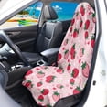 thumbnail image 3 of XYZCANDO Strawberry Pattern Car Seat Towel Cover Machine Washable Terry Cloth Car Seat Covers, Non-Slip, Suitable for Truck Seat Van, Fit for SUVs Trucks Cars, 3 of 7