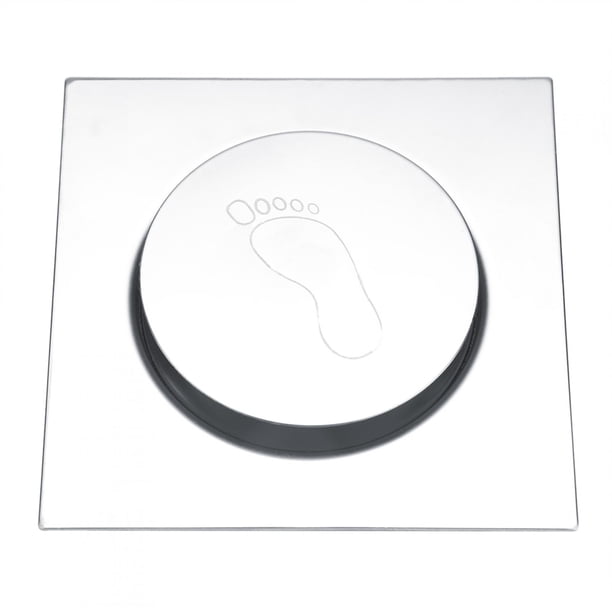 Desagüe de piso, rejilla de desagüe de piso con pedal de acero inoxidable, desagüe de piso para baño, durabilidad comprobada