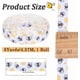 thumbnail image 2 of Cinta con estampado de abejas de 10 yardas y 3/8 de pulgada, color blanco y amarillo, fina, de poliéster, con estampado de abejas, de grogrén, rollo a granel, 2 of 9