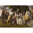 thumbnail image 2 of Johan Joseph Zoffany 14x11 Black Ornate Wood Framed Double Matted Museum Art Print Titled: The Family of Sir William Young, 2 of 5