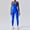 Blue, variant on Falimottype Sleeveless Ribbed Body Sculpting Jumpsuit, Tummy Control one Piece Square Neck For Women