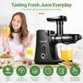 thumbnail image 2 of AMZCHEF Slow Juicer Machine - Cold Press Juicer with Two Speed Modes and LED Display, 2 of 6