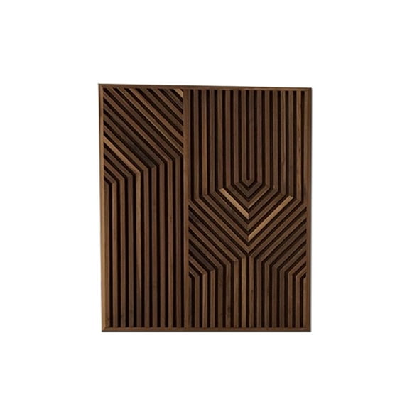 Cuadro decorativo de madera líneas izq GG Moblaje Diseño líneas