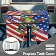 thumbnail image 3 of Yuyamidu Funny Frog RV Propane Tank Cover Fit for 40lb Tanks, American Flag Gas Cylinder Covers Replacement Cover for RV/Trailer/Camper, Easy to Install and Washable, 3 of 8