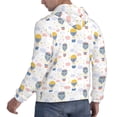 thumbnail image 6 of Lsque Hot Air Balloon Pattern Casual Men's Hoodie,Hooded Sweatshirt with Kangaroo Pocket,Pullover Hoodie-Small, 6 of 7