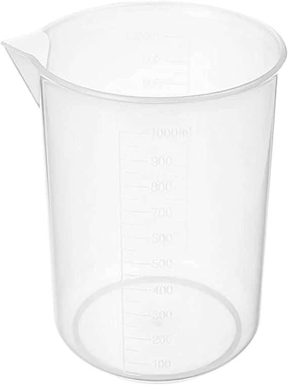 Nvzi 1000ml Resin Mixing Cups, Liquid Measuring Cups, Plastic Beaker