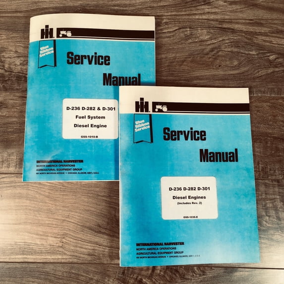 FARMALL INTERNATIONAL D-301 DIESEL ENGINE SERVICE MANUAL SET FOR 403 503 COMBINE