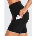 thumbnail image 3 of Shorts CRZ YOGA de Cintura Alta 15 cm con Compresión y Bolsillos Negros, 3 of 7