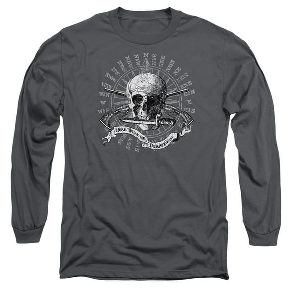 - Here There Be Pirates - Long Sleeve Shirt - XXX-Large