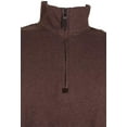 thumbnail image 3 of Tasso Elba Mens Supima Pullover Sweater, Brown, Small, 3 of 3