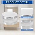 thumbnail image 3 of Uxcell 4Pcs Mirror Clips, Mirror Mounting Hardware with Screws & Anchors, Silver, 3 of 6