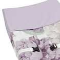 thumbnail image 4 of Sweet Jojo Designs Peony Floral Garden Purple and Ivory Changing Pad Cover, 4 of 6