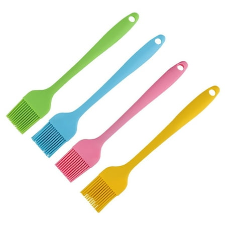 

4 Pcs Silicone Basting Pastry Barbecue Oil Brushs Bbq Kitchen Heat Resistant