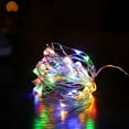 thumbnail image 1 of Guirnaldas de luces, 10 m, 100 mini luces LED de cadena con pilas, luces estrelladas de luciérnaga para bodas, dormitorios, fiestas, Navidad, coloridas, 1 of 4