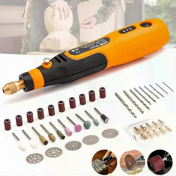 46Tlg Mini Dremel Multifunktionswerkzeug USB Akku fr Mehrzweck Drehwerkzeug DHL