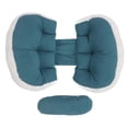 thumbnail image 1 of Pregnancy Waist Support Pillow Adjustable Detachable Soft Breathable U Shaped Maternity Pillow for Back Belly Blue, 1 of 4