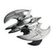 thumbnail image 1 of Réplica de vehículo QMx Batman Batwing, metal plateado, 17 cm, adulto, 1 of 1