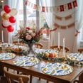 thumbnail image 5 of Watercolor Botanical Round 15 Inch Placemats Set of 4, Blue Yellow Leaves Floral Plants Spring HeatResistant Non Slip Place Mats for Dining Table, Wipeable Braided Kitchen Table Mats for Housewarming, 5 of 9