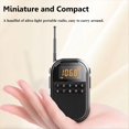 thumbnail image 2 of Mini Radio FM AM de Bolsillo con Pantalla LCD Grande, Receptor de Radio, Altavoz Bluetooth Inalámbrico, Reproductor de Música con Tarjeta TF para Personas Mayores B, 2 of 5
