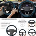 thumbnail image 6 of KUIFORTI Blue Mandala Automobile Seat Covers 12 Pieces Auto Center Console Armrest Pad Car Seat Belt Pad Cover Car Steering Wheel Cover Wristlet Keychain for Cars SUV Sedans, 6 of 7