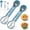 Green, variant on Melon Baller Scoop Set Stainless Steel Fruit Carving Tools Watermelon Scooper, 6-in-1 Fruit Cutters Shapes with Pulp Separator for Salad (2pcs-Green)Q