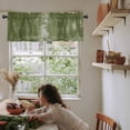 thumbnail image 5 of Sage Green Trees Valances for Windows Farmhouse Kitchen Curtains Valances Rod Pocket Valance Curtains for Windows Forest Art Decor Spring Summer Nature Leaf Window Valances for Bathroom 54"x18", 5 of 6
