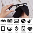 thumbnail image 6 of 8 Sheets 2 colors Square Velvet Glasses Cleaning Cloth Premium Cloth for Glasses Lens Screens Black and White 200x200x0.4mm 4 Sheets/color, 6 of 6
