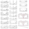 thumbnail image 1 of Plastic Tshirt Ruler Guide Enduring T Shirt Alignment Ruler Lightweight Shirt Alignment Tool for V Neck Front and Back Measurement-transparent-, 1 of 11