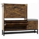 thumbnail image 1 of Estilo rural-style antiseptic wood shoe gabinete con bench y 2 flip cajones para entrada hallway o sala de estar, 1 of 7