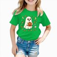 thumbnail image 2 of TOWED22 Kid Girls Boys Halloween T-Shirt Fun Graphic Shirts Spooky Season Tees Short Sleeve Fall Tops, 2 of 7