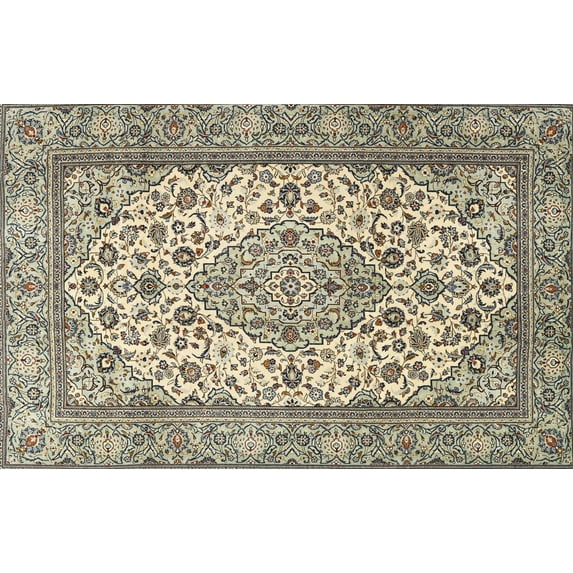 Ahgly Company Machine Washable Indoor Rectangle Traditional Brown Area Rugs, 8' x 10'