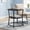 Charcoal Gray and Black, variant on LEDREM Modern 2 Tier Round Accent Table, Reinforced Metal Frame Nightstand, Compact Circular Side Table with Storage, Space Saving, 66lb Capacity, Easy Assembly, Walnut Black