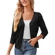 thumbnail image 1 of Suéter de mujer, abrigo, manga larga, cuello, color sólido, punto, cárdigan, chaqueta, blusa para mujer, 1 of 4