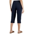 thumbnail image 4 of Karen Scott Womens Denim Comfort Waist Capri Pants Blue Combo 8, 4 of 4