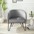thumbnail image 2 of Parkway Velvet Accent Chair, 2 of 10