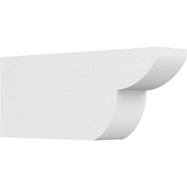 Ekena Millwork RFTP04X08X20CRE 8 x 4 x 20 in. Standard Crestline Architectural Grade PVC Rafter Tail