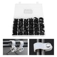 thumbnail image 1 of Cable Clamps, Wire Clips Black Plastic R Type Nylon Cable Clamp 625Pcs Plastic Clamps Wire Clip 5 6 9 12 19 30mm, 1 of 7