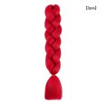 thumbnail image 3 of Extensions de Cheveux au Crochet Style Tressage Amovibles Réutilisables Toupet Mignon Adorable Perruque Cheveux Tresses Synthétiques Accessoires de Barbier Femmes Rouge, 3 of 7