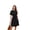 Black, variant on Summer Button Mini Shirt Dresses for Women V Neck Short Sleeve Petite Work Casual Smocked Empire Waist Dress Pockets