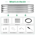 thumbnail image 2 of JERIA Raised Garden Bed,Galvanized Raised 2 Pcs 4×2×1ft Planter Boxes Outdoor with Easy Assembly, Large Garden Bed for Vegetables, Fruits, Flower, 2 of 7